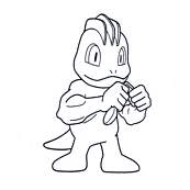 coloriage pokemon machopeur